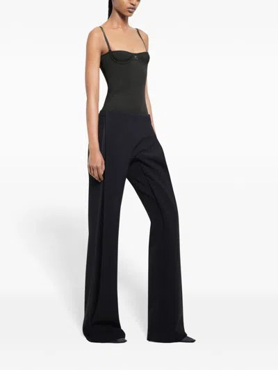 Shop Courrèges Illusion Trousers In Black