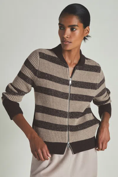 Les 100 Ciel Chocolate | S Wool And Cashmere Cardigan In Chocolate