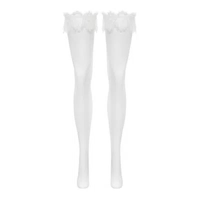 Perilla Women's Grisella Stockings Off-white In White
