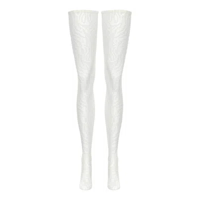 Perilla Women's Wanted Stockings Off-white In White