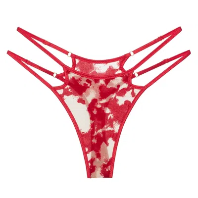 Perilla Women's Harlow Straps Thong Red In Red