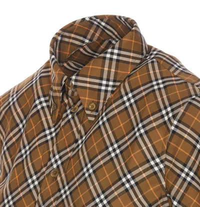 Shop Burberry Shirts In Brown