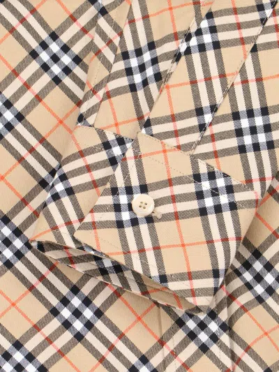 Shop Burberry Shirts In Beige