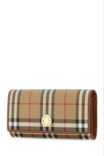 Shop Burberry Wallets In Brown