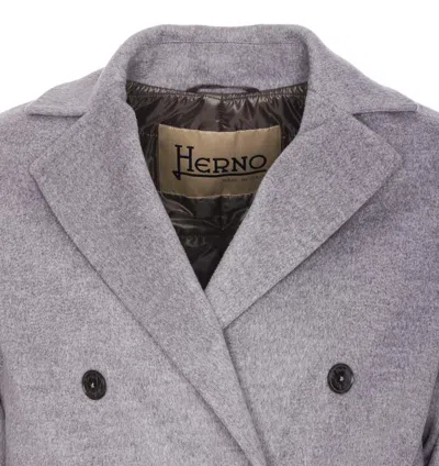 Shop Herno Coats In Grey