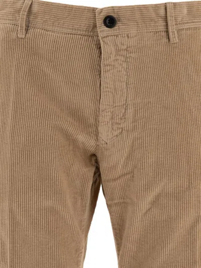 Shop Incotex Corduroy Trousers In Beige