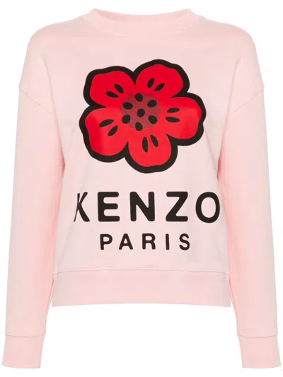 Shop Kenzo Boke Flower Cotton Sweatshirt In Pink