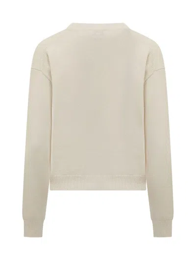 Shop Kenzo Boke Flower Wool Sweater In White