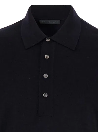 Shop Low Brand Polo Shirt In Blue