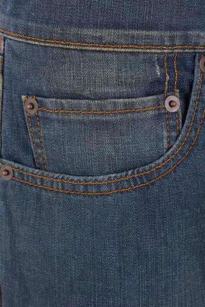 Shop Maison Margiela Jeans In Blue Denim