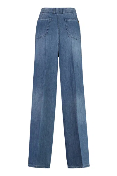 Michael Kors Wide-leg Jeans In Navy