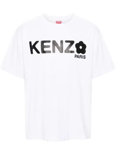 Shop Kenzo Boke 2.0 Oversise Cotton T-shirt In White