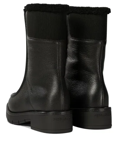 Ferragamo Woman Ankle Boots Black Size 8 Shearling In Black