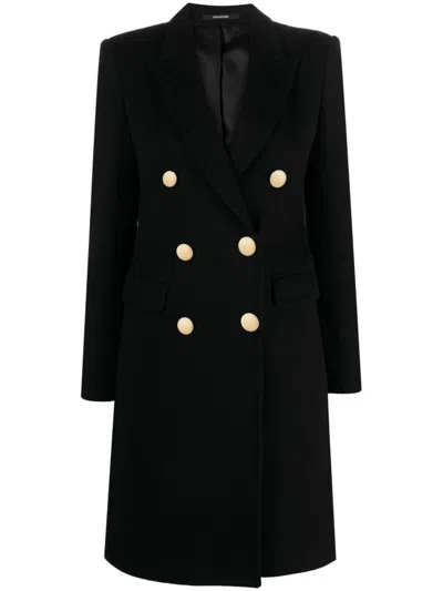 Shop Tagliatore Coats Black