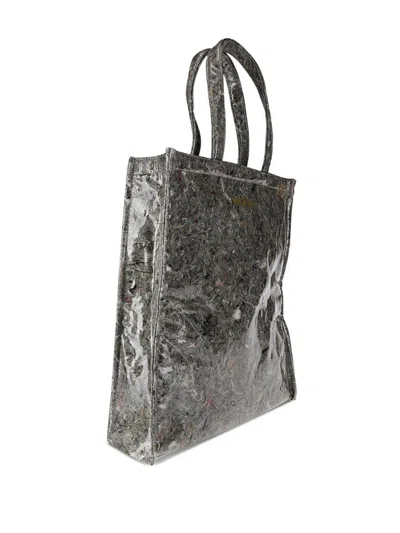 Uma Wang Abstract-print Tote Bag In Grey Brown