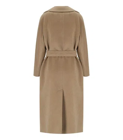 Shop Weekend Max Mara Tempera Camel Coat In Beige