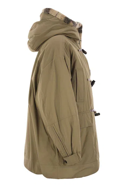 Shop Weekend Max Mara Susa - Drip-proof Cotton Parka In Beige