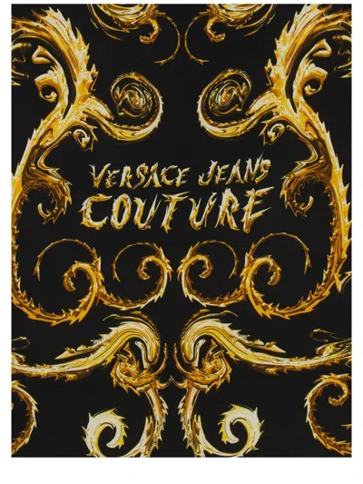 Shop Versace Jeans Couture Silk Scarf In Multicolour