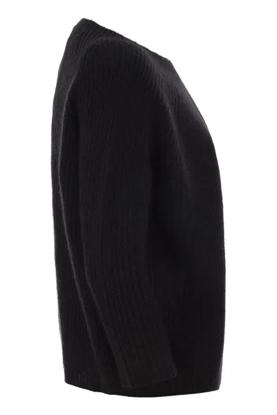 Shop Weekend Max Mara Xeno - Mohair-blend Sweater In Black