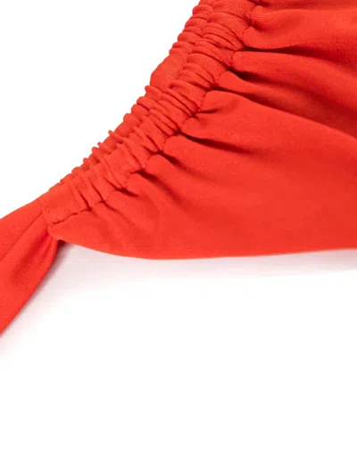 Noire Swimwear Ruched Balconette Bikini In Orange