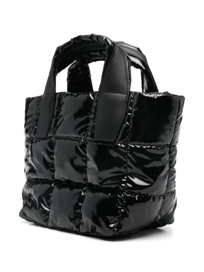 Veecollective Medium Porter Water Repellent Quilted Tote In Schwarz