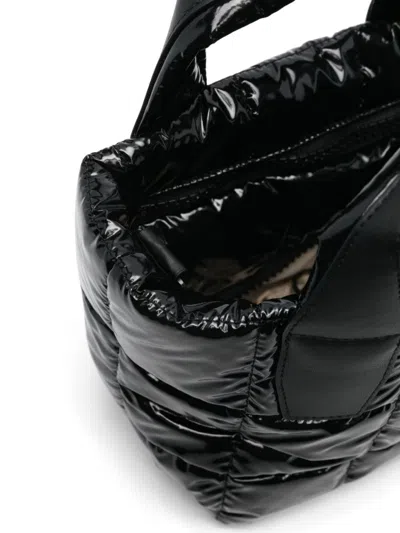 Veecollective Medium Porter Water Repellent Quilted Tote In Schwarz