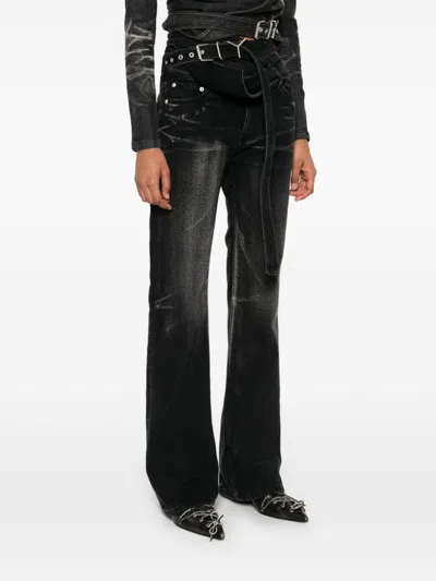 Y/project Wrap Belt Jeans In Black