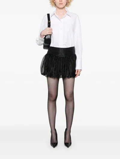 The Garment Balloon Mini Skirt With Layered Tulle In Black