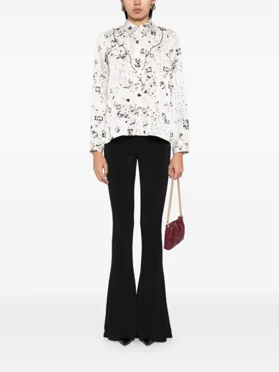 High Appreciation-print Shirt In Neutrals