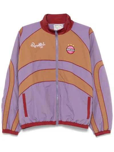 Shop Kidsuper X Ronaldinho Coloublock Jacket In Purple