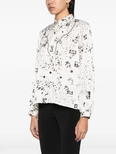 High Appreciation-print Shirt In Neutrals