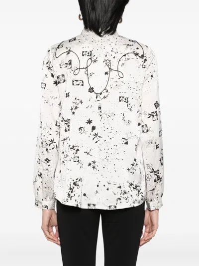 High Appreciation-print Shirt In Neutrals