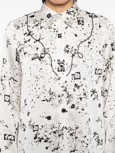 High Appreciation-print Shirt In Neutrals
