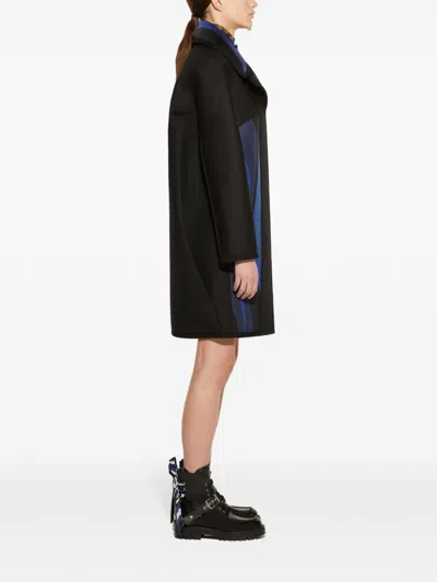 Pucci Panelled Coat In Black