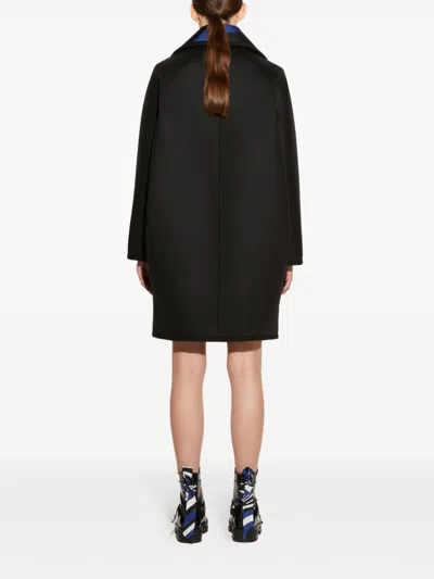 Pucci Panelled Coat In Black