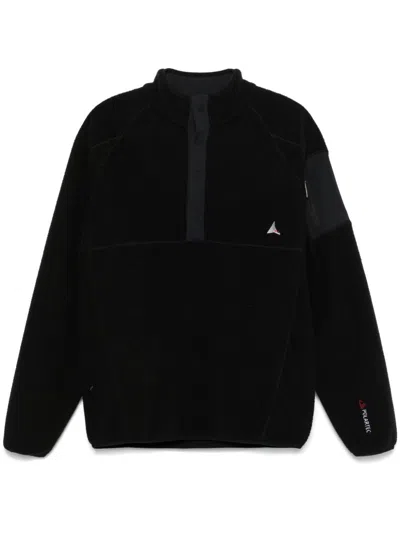 Roa Men S Polartec Fleece Button Up In Black