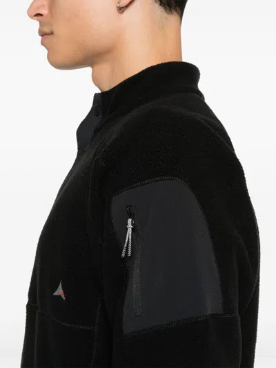 Roa Men S Polartec Fleece Button Up In Black