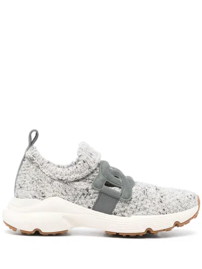 Tod's Kate Slip-on Sneakers In Fabric In Grey