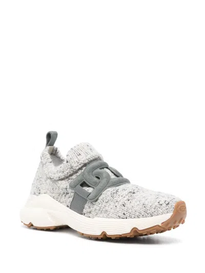 Tod's Kate Slip-on Sneakers In Fabric In Grey