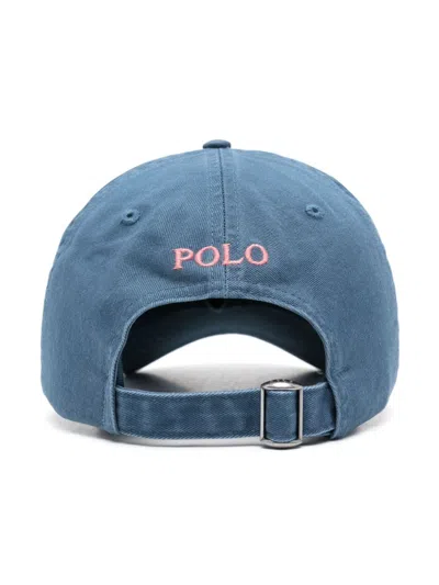 Polo Ralph Lauren Chino Cotton Baseball Cap In Blue