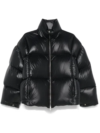 Jil Sander Zip-up Puffer Jacket In Black