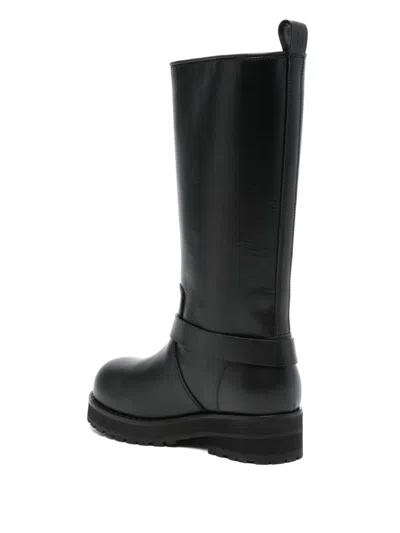 Off-white Black Off Track Boots In Black