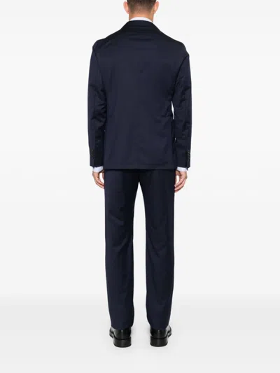 Tagliatore Virign Wool Suit In Blue