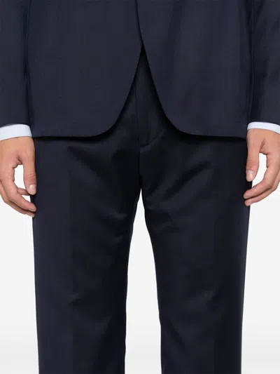 Tagliatore Virign Wool Suit In Blue