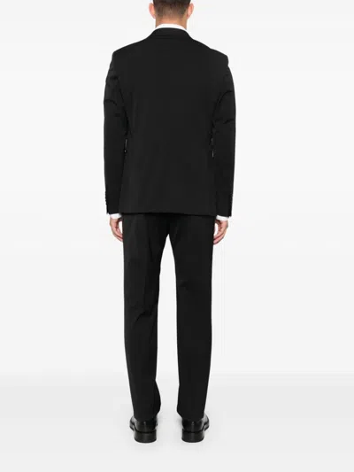 Tagliatore Single-breasted Suit In Black