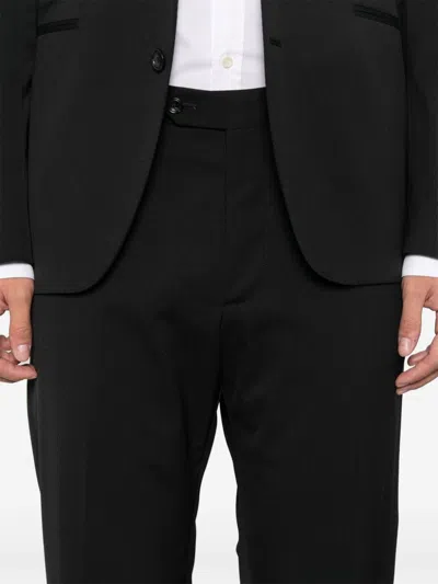 Tagliatore Single-breasted Suit In Black