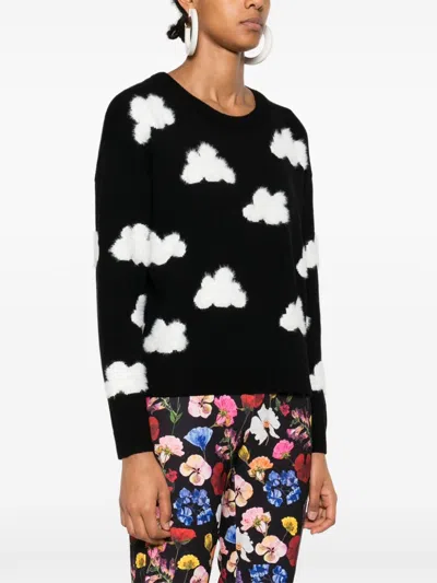 Alice And Olivia Gleeson Sweater In Black