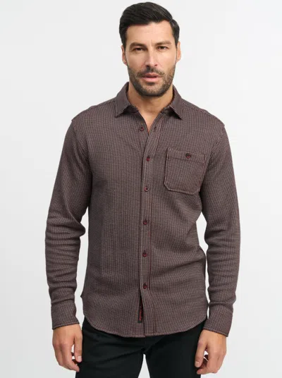 Robert Graham Bressett Long Sleeve Knit Top In Dark Red