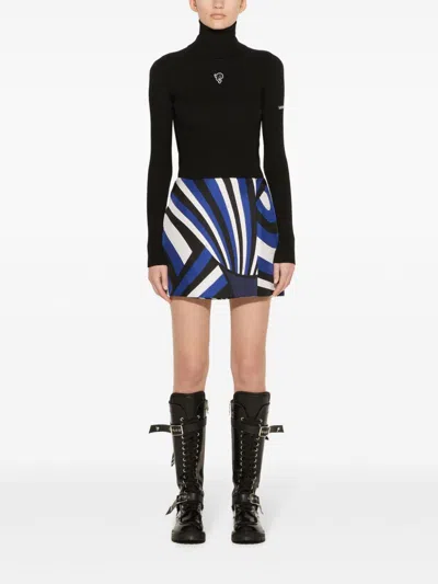 Pucci Logo Sweater In Black