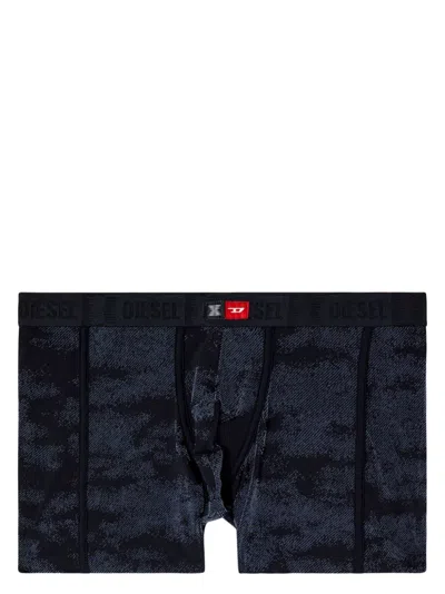 Diesel X Savage X Fenty Flocked Boxer Briefs In Grey